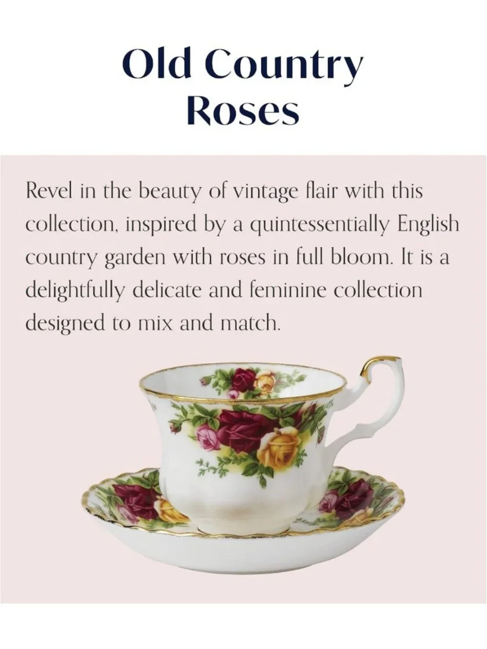 Vintage Floral Teacup & Saucer Set | Elegant Porcelain Tea Set | Perfect Gift